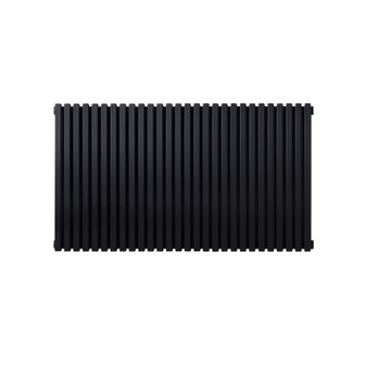 Klon. D600 Horizontal Radiator: Signal Black (RAL 9004) 600mm H x 1051mm L - Clearance-Klon-Horizontal-KOLON-D628B-Black.jpg