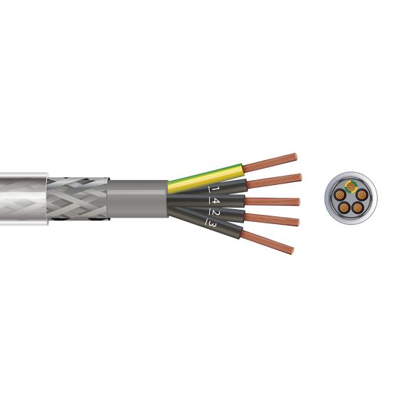 P5SY 5 Core SY Control Flex (Clear with Numbered Black, Green/Yellow) 1.5mm² x 1m - Control-P5SY-2000px.png