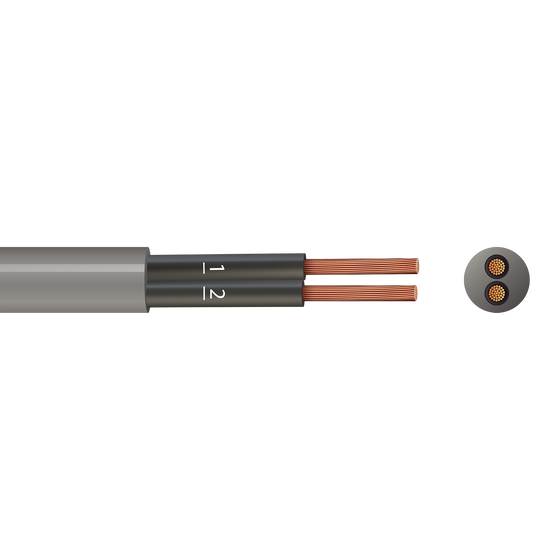 P2YY 2 Core YY Control Flex (Grey with Numbered Black) 0.5mm² x 1m - Control-P2YY-2000px.png