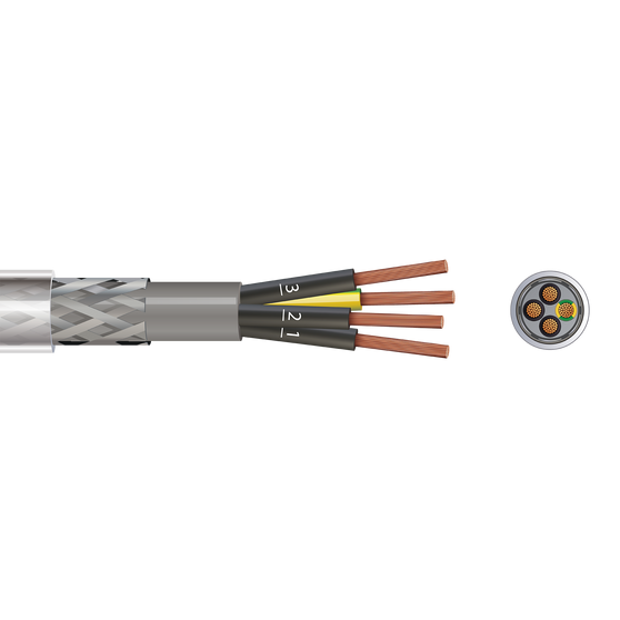 P4SY 4 Core SY Control Flex (Clear with Numbered Black, Green/Yellow) 1.5mm² x 100m - Control-P4SY-2000px.png
