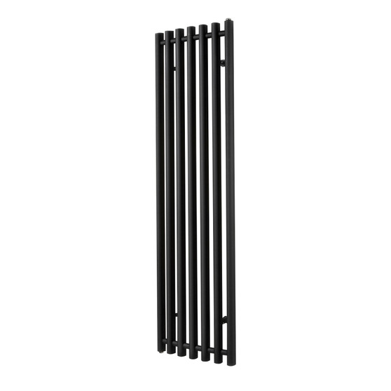 Trojan. Vertical Radiator: Jet Black (RAL 9005) 1300mm H x 390mm L - Clearance-Trojan-4T13B-Black.jpg