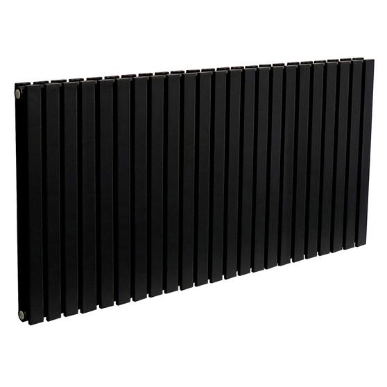 Linear. D600 Horizontal Radiator: Signal Black (RAL 9004) 600mm H x 1222mm L - Clearance-Linear-Horizontal-LINEAR-LD623B-Black.jpg