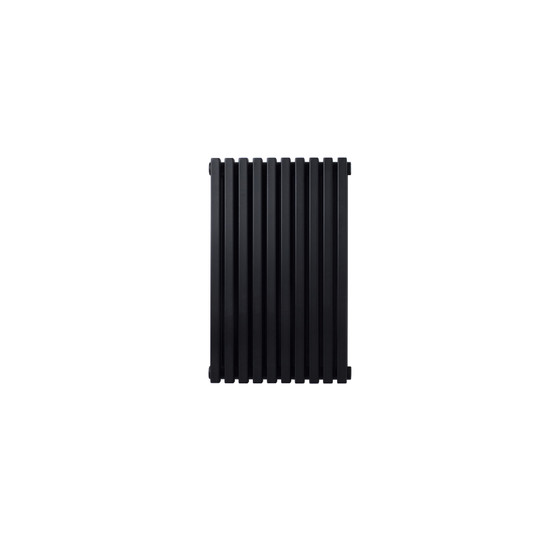 Klon. D600 Horizontal Radiator: Signal Black (RAL 9004) 600mm H x 367mm L - Clearance-Klon-Horizontal-KOLON-D610B-Black.jpg
