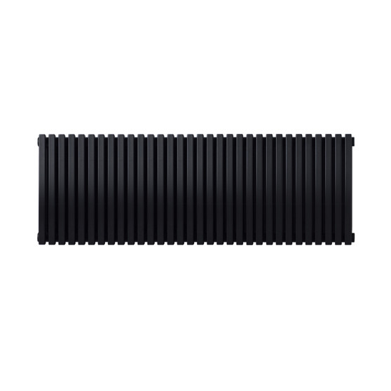 Klon. D420 Horizontal Radiator: Signal Black (RAL 9004) 420mm H x 1203mm L - Clearance-Klon-Horizontal-KOLON-D432B-Black.jpg