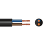 3182Y 2 Core Round Flex (Black with Brown, Blue) 1mm² x 50m - 3182Y-Black-2000px.png