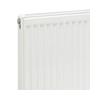 Compact 4 - 3SF Horizontal Radiator:  Traffic White (RAL 9016) 300mm H x 500mm L - Compact-4-SF-White-Detail-01.jpg