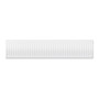 Compact 4 - 3SF Horizontal Radiator:  Traffic White (RAL 9016) 300mm H x 1400mm L - Compact-4-3SF1400W-White-Cutout-01.jpg