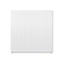 Compact 6 - 9TS Horizontal Radiator:  Traffic White (RAL 9016) 900mm H x 900mm L - Compact-6-9TS900W-White-Cutout-02.jpg