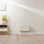 Compact 4 - 3HF Horizontal Radiator:  Traffic White (RAL 9016) 300mm H x 500mm L - Compact-4-3HF500W-White-Lifestyle-01.jpg