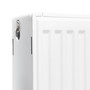 Compact 4 - 4TS Horizontal Radiator:  Traffic White (RAL 9016) 400mm H x 600mm L - Compact-6-TS-White-Detail-01.jpg