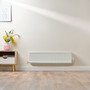 Compact 4 - 3DF Horizontal Radiator:  Traffic White (RAL 9016) 300mm H x 1100mm L - Compact-4-3DF1100W-White-Lifestyle-01.jpg