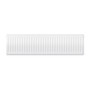 Compact 4 - 3DF Horizontal Radiator:  Traffic White (RAL 9016) 300mm H x 1100mm L - Compact-4-3DF1100W-White-Cutout-02.jpg