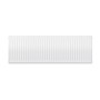 Compact 4 - 4DF Horizontal Radiator:  Traffic White (RAL 9016) 400mm H x 1200mm L - Compact-4-4DF1200W-White-Cutout-02.jpg