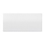 Compact 4 - 6HF Horizontal Radiator:  Traffic White (RAL 9016) 600mm H x 1300mm L - Compact-4-6HF1300W-White-Cutout-01.jpg