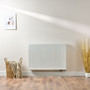 Compact 6 - 7TS Horizontal Radiator:  Traffic White (RAL 9016) 700mm H x 1000mm L - Compact-6-7TS1000W-White-Lifestyle-01.jpg