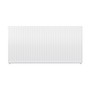 Compact 6 - 7TS Horizontal Radiator:  Traffic White (RAL 9016) 700mm H x 1400mm L - Compact-6-7TS1400W-White-Cutout-01.jpg