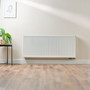 Compact 6 - 6TS Horizontal Radiator:  Traffic White (RAL 9016) 600mm H x 1400mm L - Compact-6-6TS1400W-White-Lifestyle-01.jpg