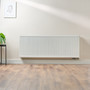 Compact 6 - 6TS Horizontal Radiator:  Traffic White (RAL 9016) 600mm H x 1600mm L - Compact-6-6TS1600W-White-Lifestyle-01.jpg