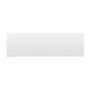 Compact 6 - 6TS Horizontal Radiator:  Traffic White (RAL 9016) 600mm H x 2000mm L - Compact-6-6TS2000W-White-Cutout-01.jpg