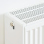 Compact 6 - 3QS Horizontal Radiator:  Traffic White (RAL 9016) 300mm H x 1400mm L - Compact-6-3QS-Detail-01.jpg
