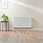Compact 4 - 6DF Horizontal Radiator:  Traffic White (RAL 9016) 600mm H x 1000mm L - Compact-4-6DF1000W-White-Lifestyle-01.jpg