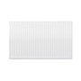 Compact 4 - 6DF Horizontal Radiator:  Traffic White (RAL 9016) 600mm H x 1000mm L - Compact-4-6DF1000W-White-Cutout-02.jpg