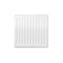 Compact 4 - 4HF Horizontal Radiator:  Traffic White (RAL 9016) 400mm H x 400mm L - Compact-4-4HF400W-White-Cutout-02.jpg