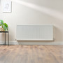 Compact 4 - 6DF Horizontal Radiator:  Traffic White (RAL 9016) 600mm H x 1400mm L - Compact-4-6DF1400W-White-Lifestyle-01.jpg