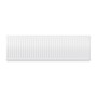 Compact 4 - 4HF Horizontal Radiator:  Traffic White (RAL 9016) 400mm H x 1300mm L - Compact-4-4HF1300W-White-Cutout-01.jpg
