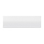 Compact 4 - 4HF Horizontal Radiator:  Traffic White (RAL 9016) 400mm H x 1300mm L - Compact-4-4HF1300W-White-Cutout-02.jpg