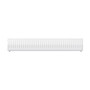 Compact 6 - 2QS Horizontal Radiator:  Traffic White (RAL 9016) 200mm H x 1200mm L - Compact-6-2QS1200W-White-Cutout-02.jpg