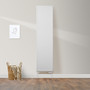 Compact 4 - 20VHF Vertical Radiator:  Traffic White (RAL 9016) 2000mm H x 500mm L - Compact-4-20VHF500W-White-Lifestyle-01.jpg