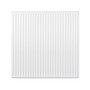 Compact 4 - 9SF Horizontal Radiator:  Traffic White (RAL 9016) 900mm H x 900mm L - Compact-4-9SF900W-White-Cutout-02.jpg