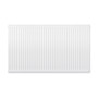 Compact 4 - 7HF Horizontal Radiator:  Traffic White (RAL 9016) 700mm H x 1200mm L - Compact-4-7HF1200W-White-Cutout-01.jpg