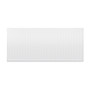 Compact 4 - 7HF Horizontal Radiator:  Traffic White (RAL 9016) 700mm H x 1600mm L - Compact-4-7HF1600W-White-Cutout-01.jpg