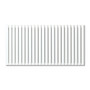 Visage 600 Horizontal Radiator: Pure White (RAL 9010) 600mm H x 1195mm L - Visage-VIS624W-White-Cutout-01.jpg