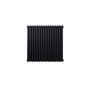 Klon. D600 Horizontal Radiator: Signal Black (RAL 9004) 600mm H x 595mm L - Clearance-Klon-Horizontal-KOLON-D616B-Black.jpg
