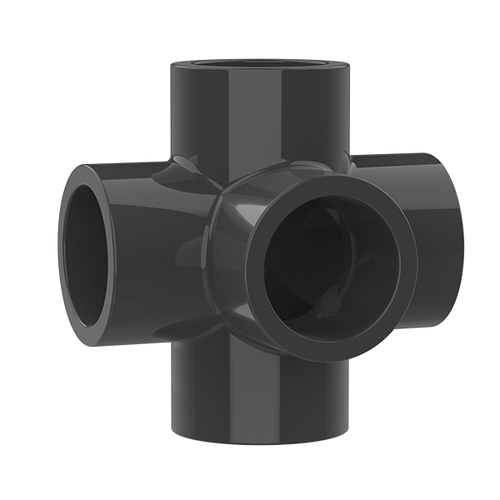 SxSxSxSxS Grey DIN 5 Way Cross