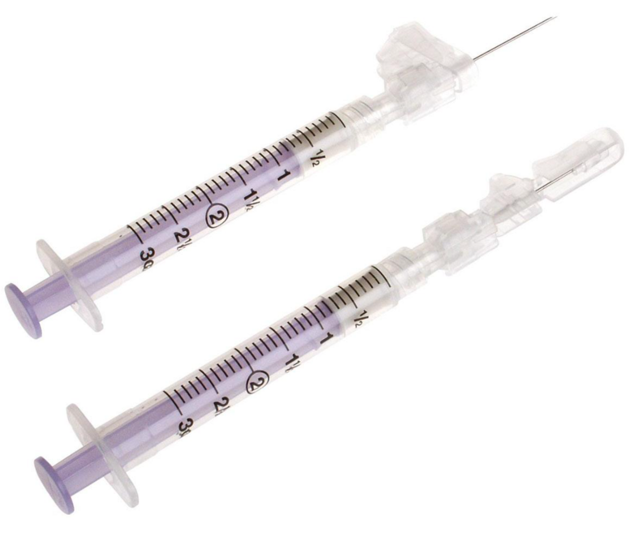 ABG Syringe Kit, 3ml Pulset Crickett System Needle Protection, 23Gx1