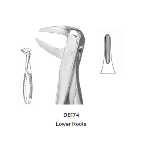 Miltex DEF74 Extracting Forceps English Pattern Lower Roots