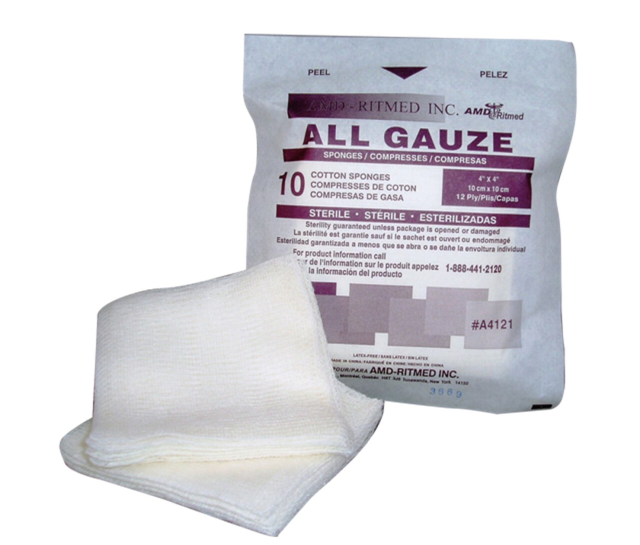 AMD Ritmed Sterile Gauze 4