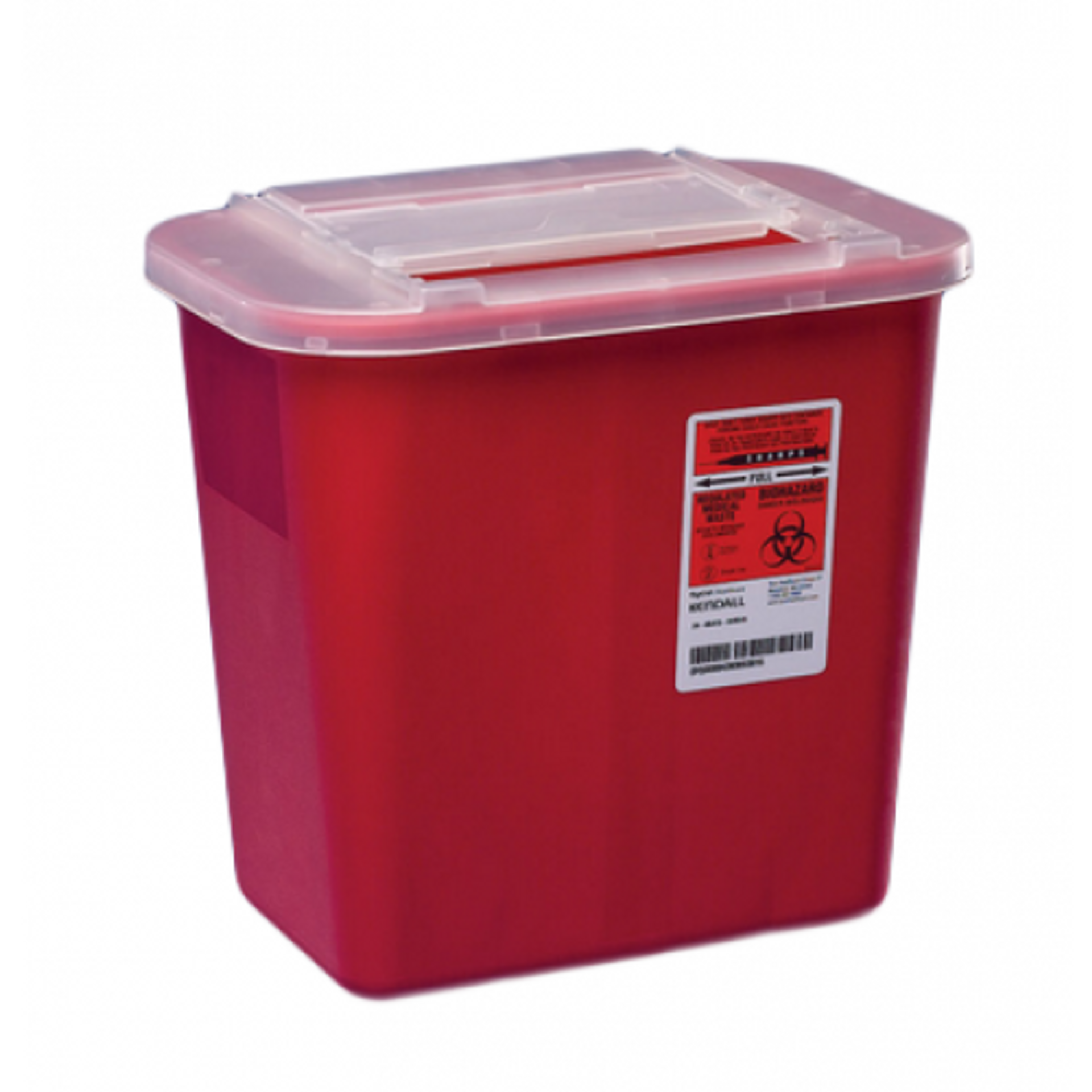 Sharps Container with Sliding Lid 7.6L Red Valuemed Professional Products