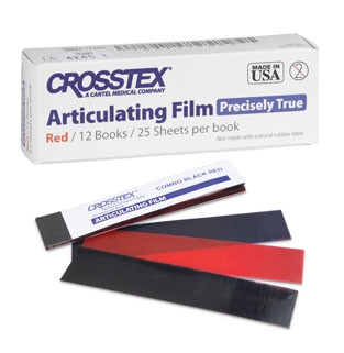 Crosstex Articulating Film Precisely True Thin Blue 300/box Valuemed