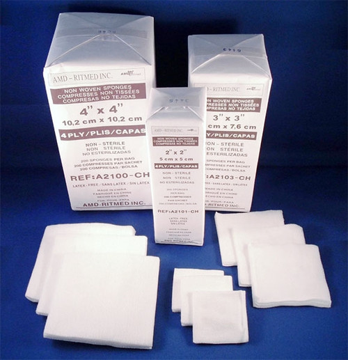 Valuemed Professional Premium Non-Woven Gauze 4x4 4ply 2000/case