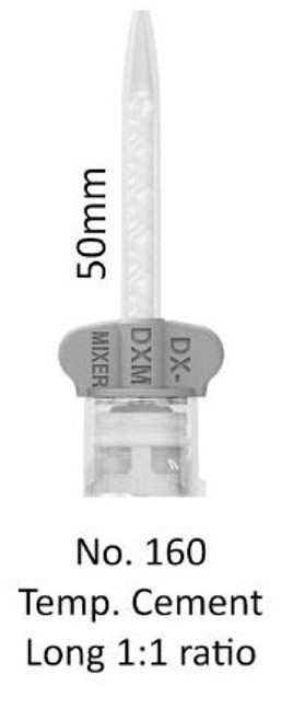 DX Mixer 160 Mixing Tips for Temporary Cement Grey Long 48/bag