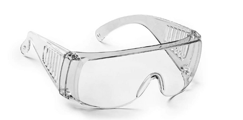 Safety Glasses, Over the Glasses, Clear, Each
