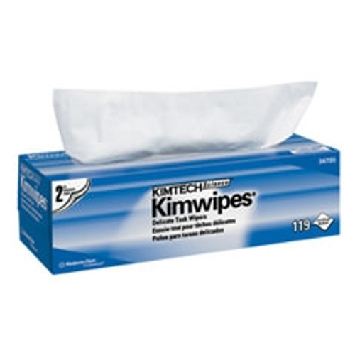 KIMTECH KIMWIPES Low Lint White 12" x 12" 119/box