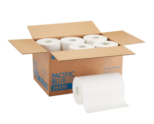 Pacific Blue Ultra 9” Paper Towel Rolls, 6 rolls/case