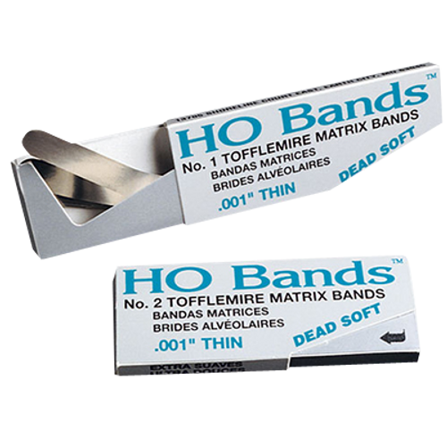 Young Dental HO Bands Tofflemire Matrix Bands Dead Soft #1 Universal, 100/pk