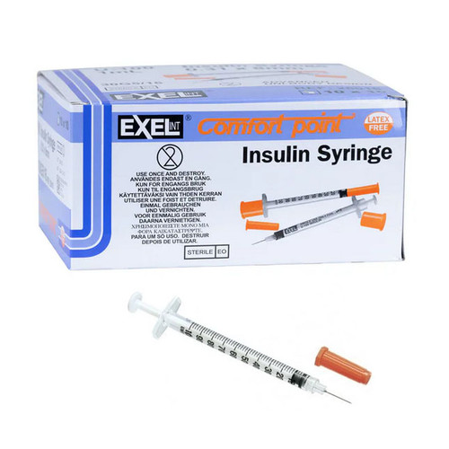 Exel Syringe & Needle, Lo-Dose Insulin Syringe, 3/10cc, 30Gx5/16", 10x10/box